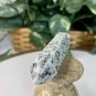 Lotus Kiwi Sesame Jasper Tower Carved Point Wand Generator Crystals Reiki 3.4"