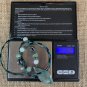 Green Jadeite Pendant Necklace Marquise Hematite Beaded Turquoise Beads 24" VTG