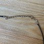 Snowflake Obsidian Point Pendant Necklace Crystal Healing Stone Cord Chain 20"