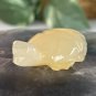 MINI Calcite Crystal Turtle Figurine Natural Stone Hand Carved Animal Tortoise