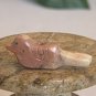 Zuni Carved Bird Fetish Bead Drilled Stone Native American Animal Carving VTG 1"