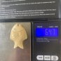 Vintage Natural Bone Carved Fish Fetish Bead Drilled Swimming Tropical Fish 1.5"