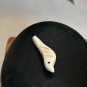 Vintage Natural Bone Carved Bird Fetish Bead Drilled Native American Animal .9"