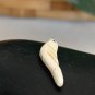 Vintage Natural Bone Carved Bird Fetish Bead Drilled Native American Animal .9"