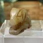 Chinese Hetian Jade Ram Pendant Bead Hand Carved Miniature Animal VTG 1"x.8" 7g