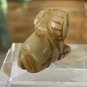 Chinese Hetian Jade Ram Pendant Bead Hand Carved Miniature Animal VTG 1"x.8" 7g