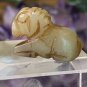 Chinese Hetian Jade Ram Pendant Bead Hand Carved Miniature Animal VTG 1"x.8" 7g
