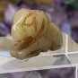 Chinese Hetian Jade Ram Pendant Bead Hand Carved Miniature Animal VTG 1"x.8" 7g