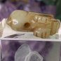 Chinese Hetian Jade Ram Pendant Bead Hand Carved Miniature Animal VTG 1"x.8" 7g