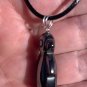 PUFFY Hematite Penguin Pendant Necklace Shiny Polished Black Bird Unisex Jewelry