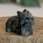 Zuni Rabbit Fetish Bead Hand Carved Native American Stone Animal Bunny Turquoise