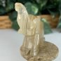 Onyx Calcite Elephant Figurine Hand Carved Stone Zoo Safari Animal Carving 2.5"