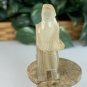 Onyx Calcite Elephant Figurine Hand Carved Stone Zoo Safari Animal Carving 2.5"