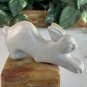 Large Soapstone Carved Rabbit Figurine Stone Bunny Carving Animal Figure Pet 4”