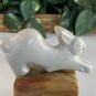 Large Soapstone Carved Rabbit Figurine Stone Bunny Carving Animal Figure Pet 4&acirc;��