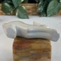 Large Soapstone Carved Rabbit Figurine Stone Bunny Carving Animal Figure Pet 4&acirc;��