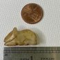 Antique Chinese Yellow Jade Rat Pendant Bead Hand Carved Animal Carving 1.1"x .5