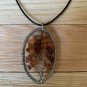 Carnelian Crystal Tree of Life Pendant Necklace Wire Wrapped Chakra Healing 20"