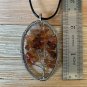 Carnelian Crystal Tree of Life Pendant Necklace Wire Wrapped Chakra Healing 20"