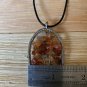 Carnelian Crystal Tree of Life Pendant Necklace Wire Wrapped Chakra Healing 20"