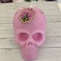 Large Pink Skull Candle Halloween 3D Non Scented Anatomical Big Head Skull 7"x6"