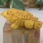 Hand Carved Boxwood Netsuke Figurine Carving Three Legged Frog Wood Animal 3"
