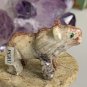 Mini LION Stone Carving Figurine Steatite Soapstone Carved Cat Animal Figure 1.5