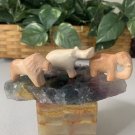 3 Mini Soapstone Carved Wild Animals Zoo Safari Animal Carvings Hippo Lion Trio 3 Mini Soapstone Carved Wild Animals Zoo Safari Animal Carvings Hippo Lion Trio