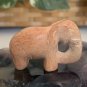 3 Mini Soapstone Carved Wild Animals Zoo Safari Animal Carvings Hippo Lion Trio