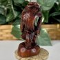 Hand Carved Rooster Boxwood Netsuke Figurine Wood Carved Animal Fancy Plumage