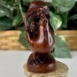 Hand Carved Rooster Boxwood Netsuke Figurine Wood Carved Animal Fancy Plumage
