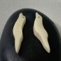 2 Bone Carved Bird Fetish Beads Drilled Native American Animal Vintage Bead 1.2&acirc;��