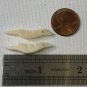 2 Bone Carved Bird Fetish Beads Drilled Native American Animal Vintage Bead 1.2&acirc;��