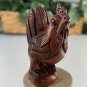 Vintage Hand Carved Rooster Boxwood Netsuke Animal Figurine Wood Carving Figure