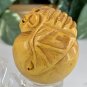 Boxwood Carved Pi Xiu Ball Netsuke Statue Chinese Wealth Amulet Pendant Decor