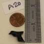 Zuni Carved Black Bird Fetish Bead Drilled Stone Native American Animal Carving
