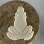 Vintage Natural Bone Bead Frog Hand Carved Fetish Animal Toad Drilled 1.3" x 1"
