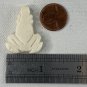 Vintage Natural Bone Bead Frog Hand Carved Fetish Animal Toad Drilled 1.3" x 1"