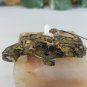 Leopard Skin Jasper  Leopard Cat Pendant Necklace Chinese Feng Shui Coin 28" VTG