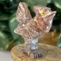 Miniature ROADRUNNER Stone Carving Mini Figurine Soapstone Bird Carved Animal