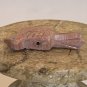 Zuni Carved Bird Fetish Bead Drilled Pink Native American Animal Carving 1.1"