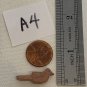 Zuni Carved Bird Fetish Bead Drilled Pink Native American Animal Carving 1.1"