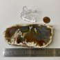 Plume Tube Waterline Agate Slab Slice Polished Stick Agates W Stand 4.8" 227g