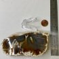 Plume Tube Waterline Agate Slab Slice Polished Stick Agates W Stand 4.8" 227g