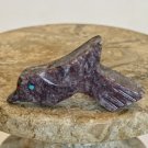 Zuni Carved Bird Fetish Bead Drilled Stone Native American Animal Carving  1”