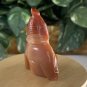 Carnelian Buddha Figurine Mila Monk Carving Red Agate Carved Man Person Human
