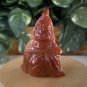 Carnelian Buddha Figurine Mila Monk Carving Red Agate Carved Man Person Human