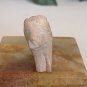 Kisii Soapstone Lion Figurine Hand Carved Stone Cat Carving Animal Figure 2.2"
