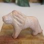 Kisii Soapstone Lion Figurine Hand Carved Stone Cat Carving Animal Figure 2.2"