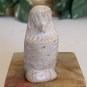 Kisii Soapstone Carved OWL Figurine Stone Bird Carving Animal Figure Statue 2.2”